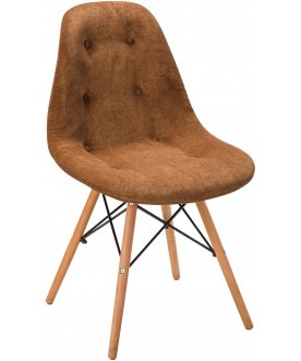 Деревянный стул Eames W коричневый / натуральный бук
