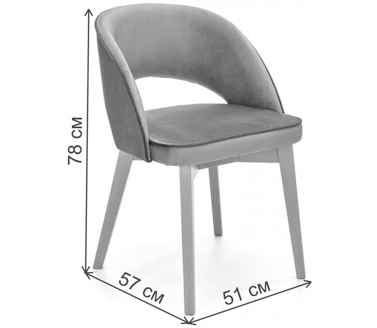 Деревянный стул Мэнни зеленый / дуб медовый