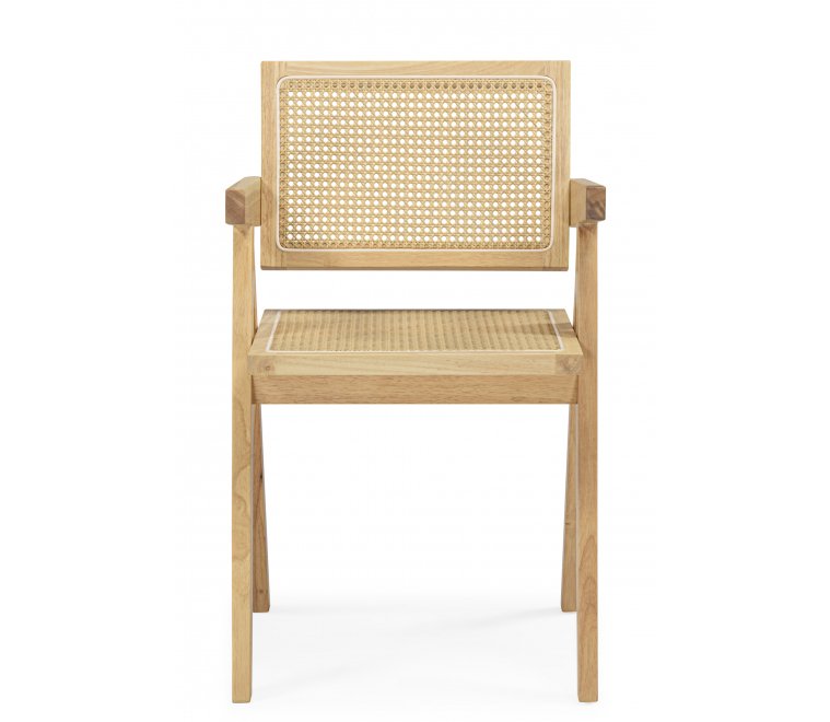 Деревянный стул Rattan wood