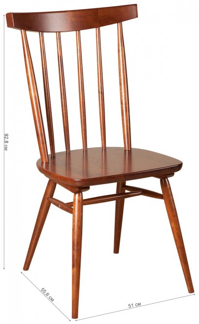 Деревянный стул Самурай темный орех