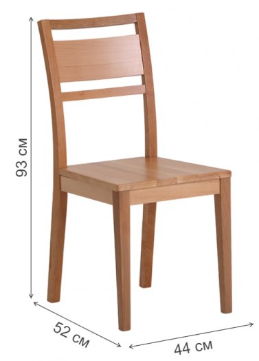 Деревянный стул Стенли светлый бук