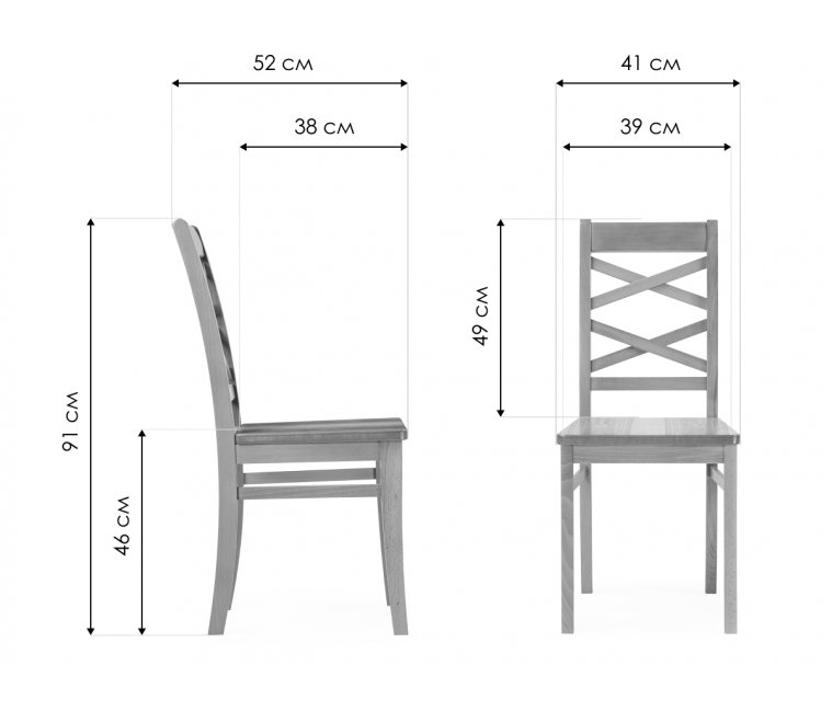 Деревянный стул Валтер дуб
