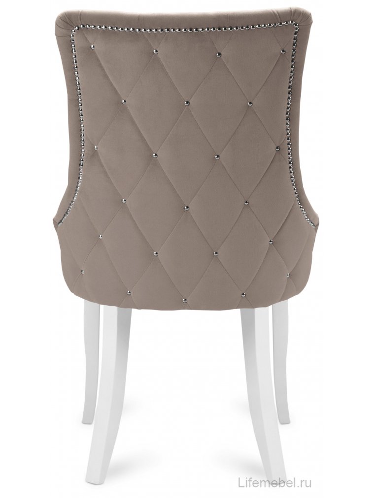 Деревянный стул Венеция Elza 13 / белый / серебро