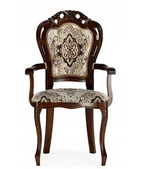 Стул-кресло Bronte муса чёрная вишня / патина