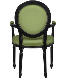 Мягкий стул с подлокотниками Delo Kora Arm Green