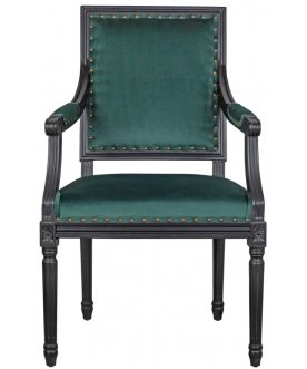 Мягкий стул с подлокотниками Runako Green