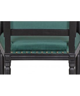 Мягкий стул с подлокотниками Runako Green