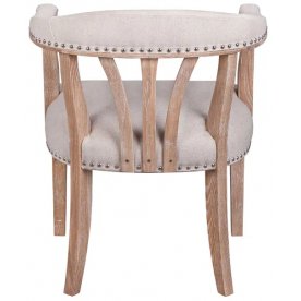 Мягкий стул с подлокотниками Tanner Beige