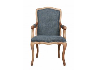 Мягкий стул с подлокотниками Wallis Blue