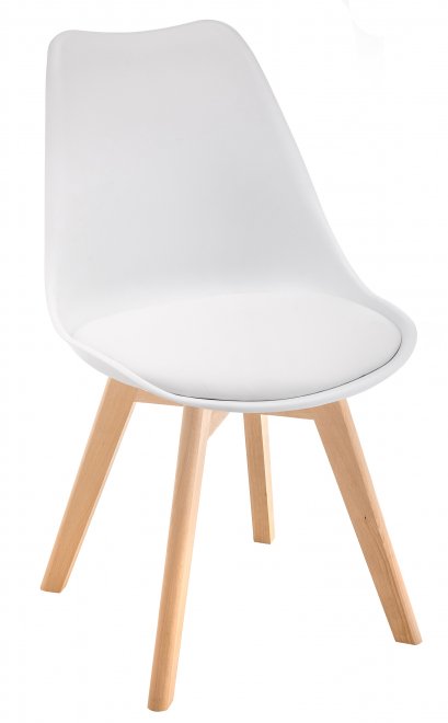 Стул Bonus дерево / белый