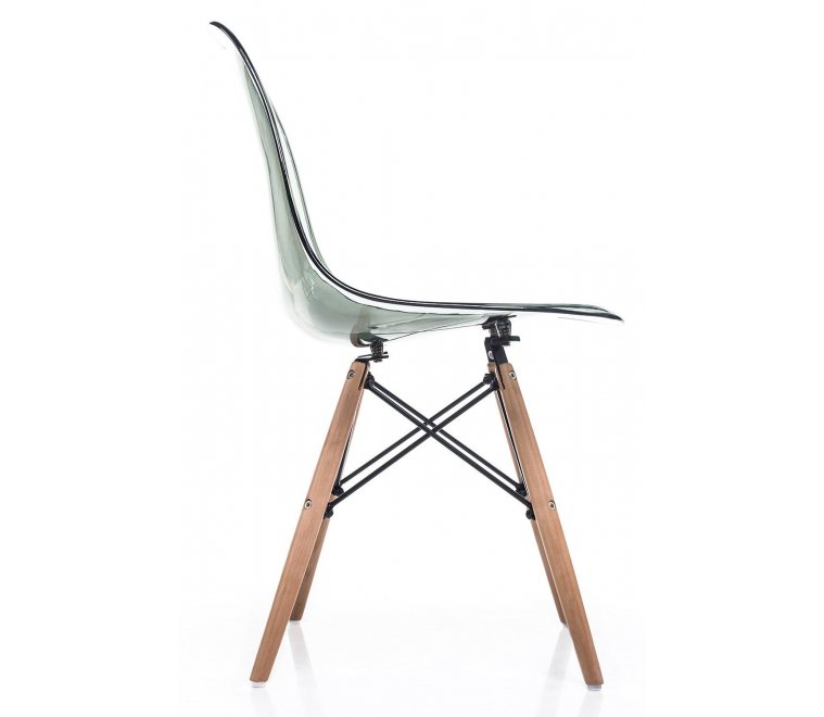Стул Eames PC-015 прозрачный серый