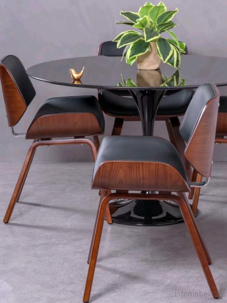 Стул Harmony Echo черный / коричневый