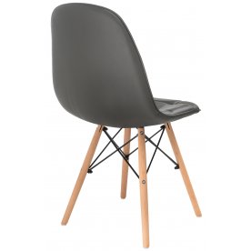 Деревянный стул Kvadro серый