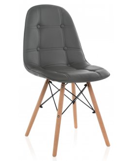Деревянный стул Kvadro серый