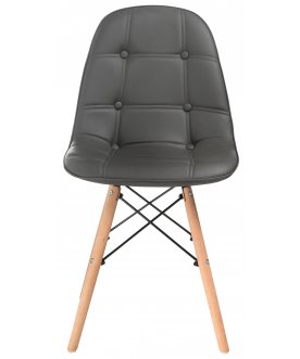 Деревянный стул Kvadro серый
