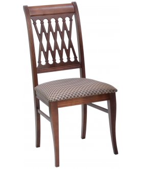 Деревянный стул Рич орех / ромб коричневый