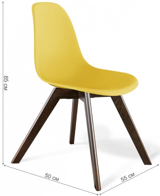 Стул SHT-S39 желтый / венге