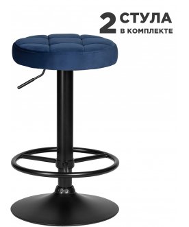 Комплект стульев Bruno синий велюр (mj9-117)