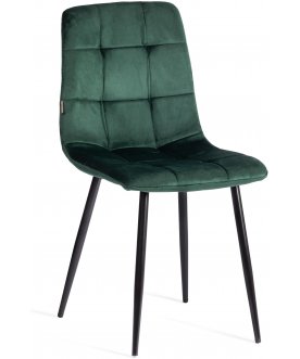 Стул на металлокаркасе Chilly (mod. JSC-220) dark green (темно-зеленый) HLR57 / черный