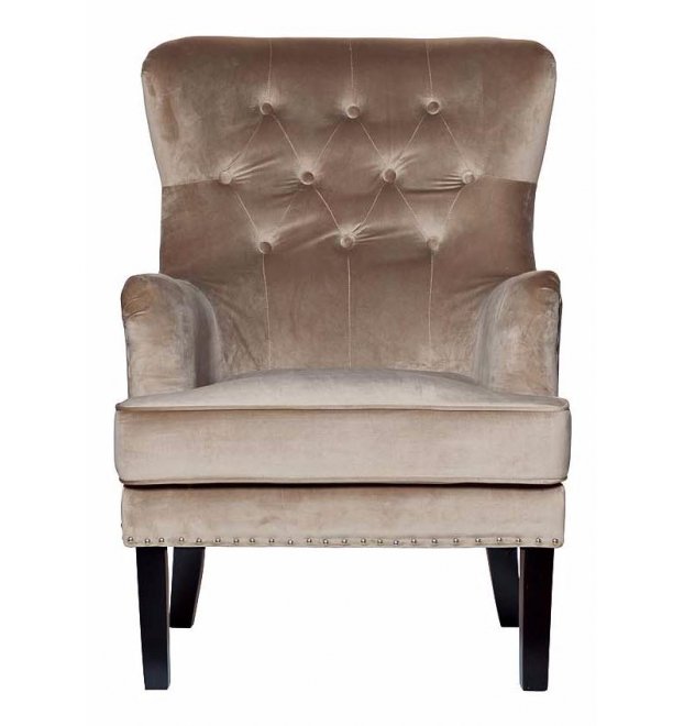 Кресло 24YJ-7004-06413 велюр бежевый