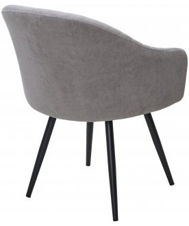 Стул-кресло Avior 360 поворотное b22 серый велюр / черный