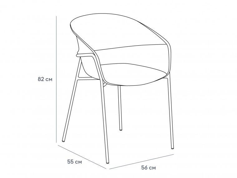 Кресло Coodi бежевый