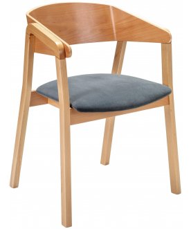 Стул-кресло Dalia grey / натуральный