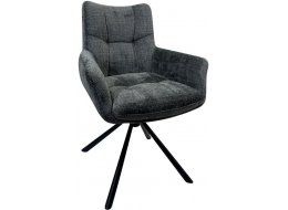 Кресло Eilat серое / черное