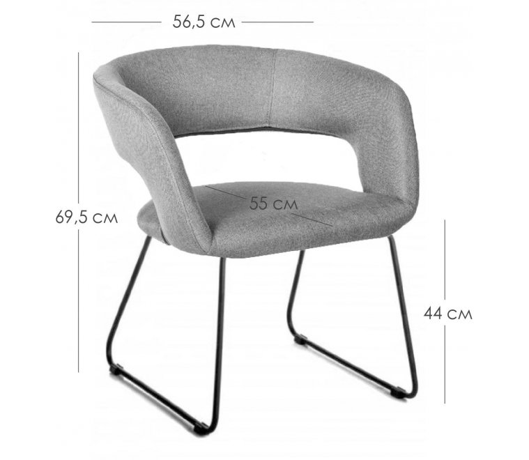 Кресло Hugs желтое / линк золото