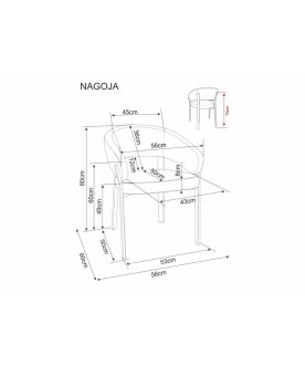 Кресло Nagoja D t.255