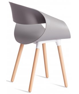 Стул-кресло Qxx mod. C1058-1 grey серый 92717 / натуральный