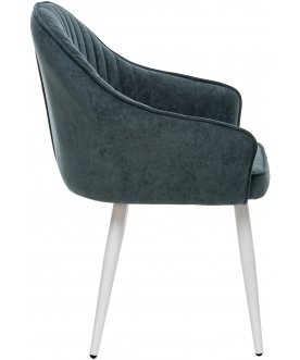 Стул-кресло Вайд темно-зеленый / белый