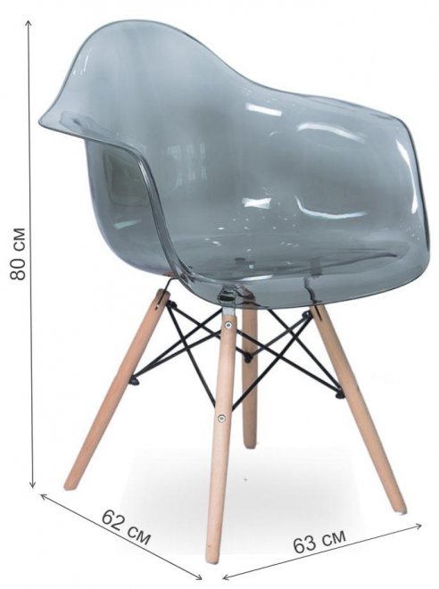 Пластиковый стул SN-2 grey / beech