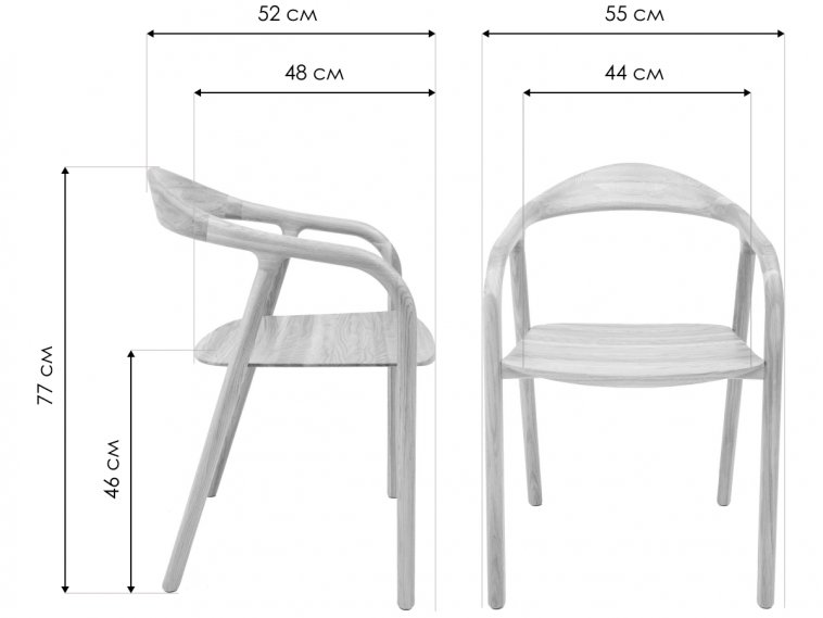 Кресло Био дуб натуральный