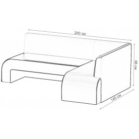 Кухонный диван Грейс угловой правый