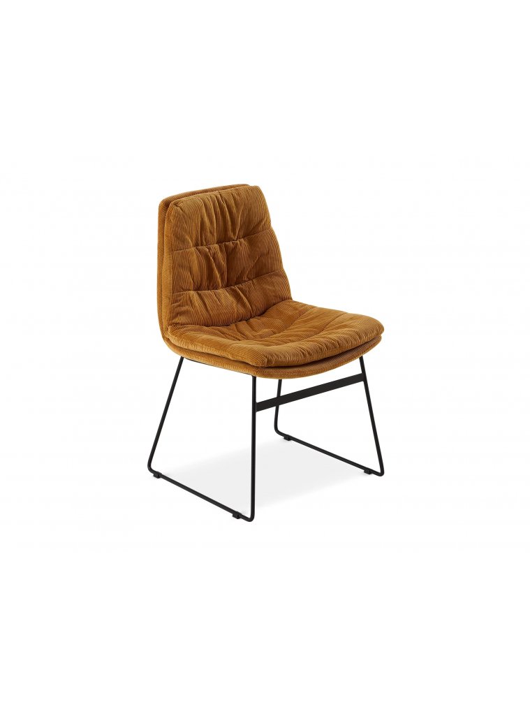 Cтул на металлокаркасе Vitra бежевый / черный