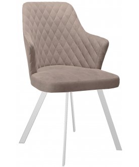 Стул-кресло DikLine 345 капучино / белый