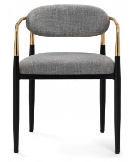 Стул-кресло Lord gray / black / gold