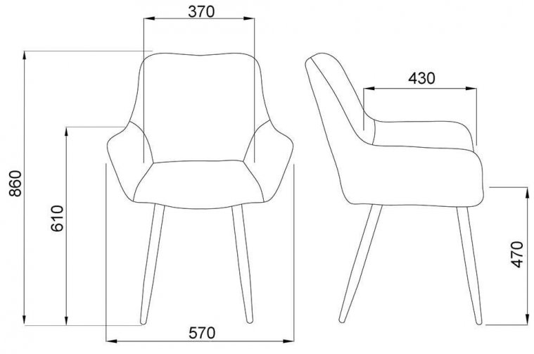 Кресло Pablo велюр коричневый