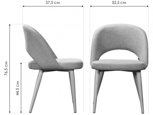 Кресло Lars браун / чёрный