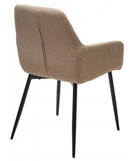 Стул-кресло Novara ткань barrel-09 бежевый / черный