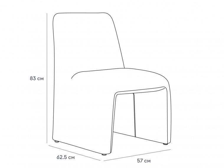 Стул на металлокаркасе Lars бежевый