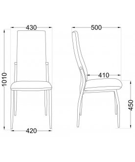 Стул на металлокаркасе Denver