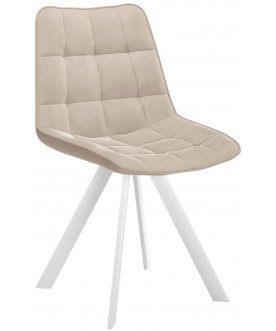 Стул на металлокаркасе DikLine 229 beige / белый