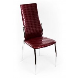 Стул F-68 бордовая клетка