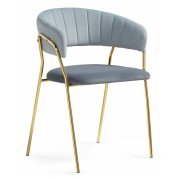 голубой велюр (light blue fabric 821-54)