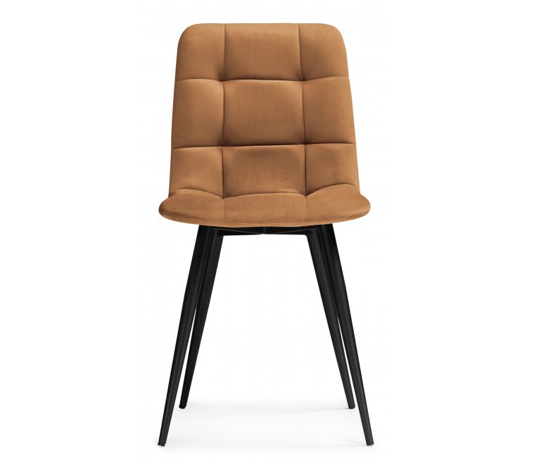 Стул на металлокаркасе Чилли К кирпичный / черный