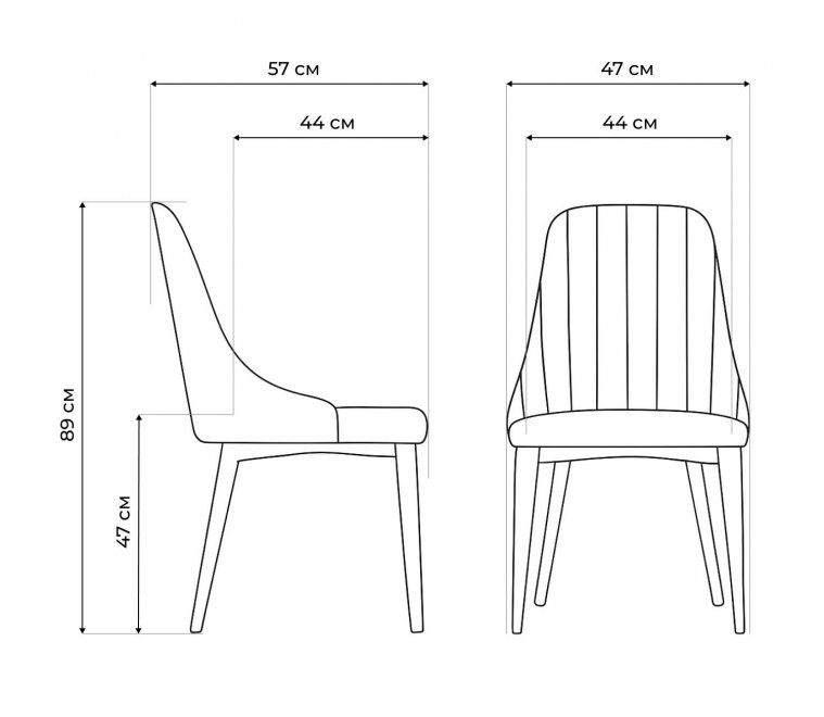 Стул на металлокаркасе Kora gray / black