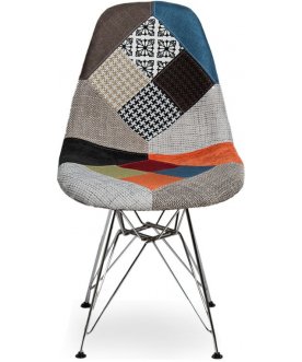 Дизайнерский стул Анжелика fabric №1 / chrome