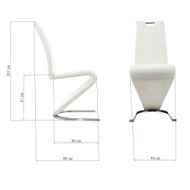 Стул на металлокаркасе Barlo